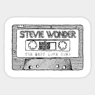 Stevie wonder Sticker